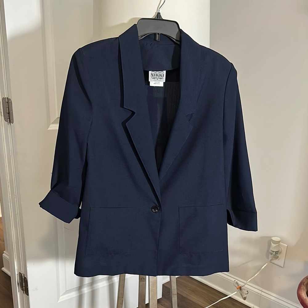 Norton McNaughton Women's Navy Blazer
